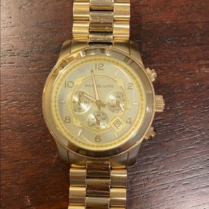 Oversized Gold Michael Kors Watch